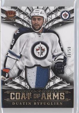 2013-14 Panini Crown Royale - Coat of Arms Materials - Prime #CA-DBY - Dustin Byfuglien /50