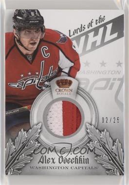 2013-14 Panini Crown Royale - Lords of the NHL Materials - Prime #L-OVI - Alex Ovechkin /25 [EX to NM]