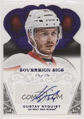 2013-14 Panini Crown Royale - Sovereign Signatures - Purple #SO-GNY - Gustav Nyquist /1