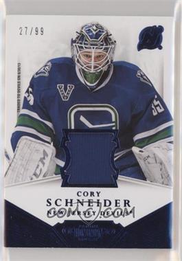 2013-14 Panini Dominion - Authentic Material - Jersey #D-YR.1 - Cory Schneider /99