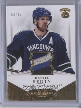 2013-14 Panini Dominion - Authentic Material - Patch #D-DS - Daniel Sedin /10