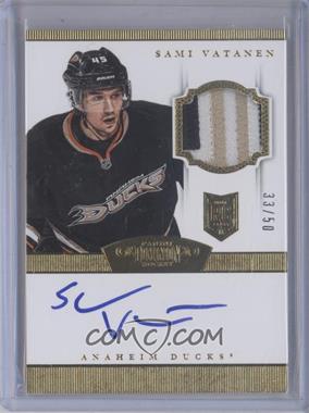 2013-14 Panini Dominion - [Base] - Gold #135 - Rookie Patch Autograph - Sami Vatanen /50