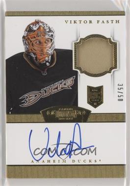 2013-14 Panini Dominion - [Base] - Gold #136 - Rookie Patch Autograph - Viktor Fasth /50