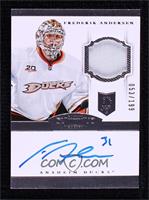 Rookie Patch Autograph - Frederik Andersen (2013-14 Rookie Anthology Update) #/…