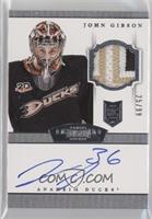 Rookie Patch Autograph - John Gibson (2013-14 Rookie Anthology Update) #/99