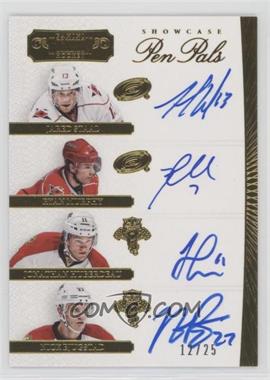 2013-14 Panini Dominion - Rookie Showcase Pen Pals #PP-SMHB - Jared Staal, Ryan Murphy, Jonathan Huberdeau, Nick Bjugstad /25