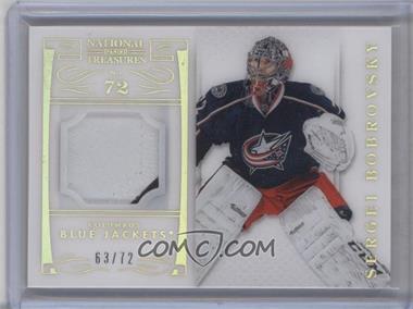 2013-14 Panini National Treasures - [Base] - Base Number Variation #72 - Sergei Bobrovsky /72