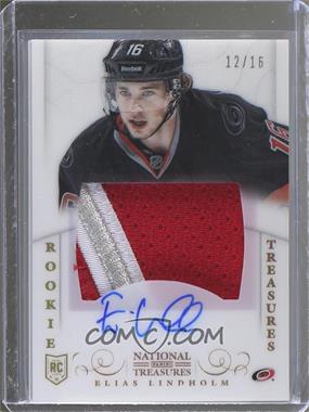 2013-14 Panini National Treasures - [Base] - Rainbow #152 - Rookie Treasures Patch Autograph - Elias Lindholm /16