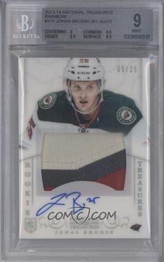 2013-14 Panini National Treasures - [Base] - Rainbow #171 - Rookie Treasures Patch Autograph - Jonas Brodin /25 [BGS 9 MINT]