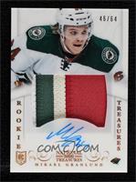 Rookie Treasures Patch Autograph - Mikael Granlund #/64
