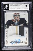 Rookie Treasures Patch Autograph - John Gibson [BGS 9 MINT] #/99
