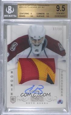 2013-14 Panini National Treasures - [Base] #203 - Rookie Treasures Patch Autograph - Reto Berra /99 [BGS 9.5 GEM MINT]