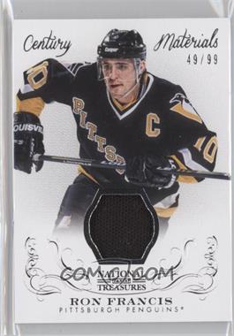 2013-14 Panini National Treasures - Century Materials #CM-RF.2 - Ron Francis (Pittsburgh Penguins) /99