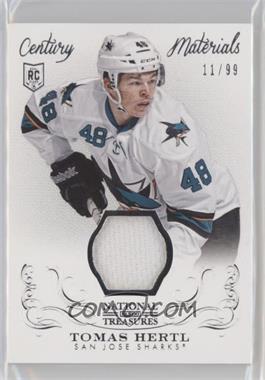 2013-14 Panini National Treasures - Century Materials #CM-THE - Tomas Hertl /99