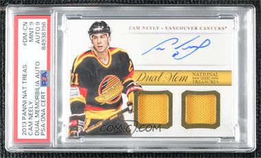 2013-14 Panini National Treasures - Dual Memorabilia Autograph #DM-CN - Cam Neely [PSA 9 MINT]