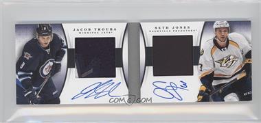 2013-14 Panini National Treasures - Dual Rookie Jumbo Patch Autographs #DR-TJ - Jacob Trouba, Seth Jones /50