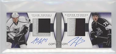 2013-14 Panini National Treasures - Dual Rookie Jumbo Patch Autographs #DR-TP - Tanner Pearson, Tyler Toffoli /50