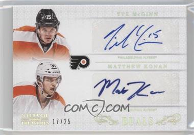 2013-14 Panini National Treasures - Duals - Gold Holofoil #D-FLY - Tye McGinn, Matthew Konan /25