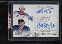 Brad Richards, Martin St. Louis [Uncirculated] #/100