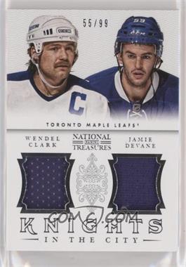 2013-14 Panini National Treasures - Knights in the City #KN-CD - Wendel Clark, Jamie Devane /99