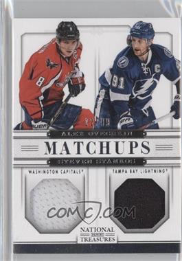 2013-14 Panini National Treasures - Matchups Jerseys #M-OS - Alex Ovechkin, Steven Stamkos /99