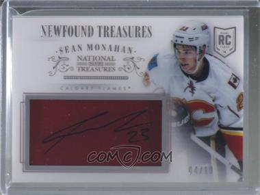 2013-14 Panini National Treasures - Newfound Treasures Autographed Jerseys - Patch #NT-SMO - Sean Monahan /10