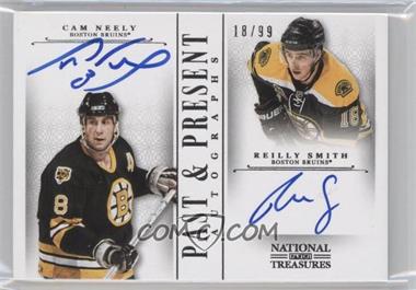 2013-14 Panini National Treasures - Past & Present Autographs #PP-NS - Cam Neely, Reilly Smith /99