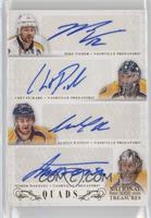 Austin Watson, Chet Pickard, Marek Mazanec, Mike Fisher #/45