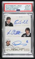 Bernie Nicholls, Luc Robitaille, Drew Doughty [PSA 8 NM‑MT] #/35