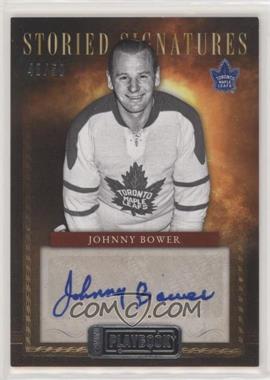 2013-14 Panini Playbook - Storied Signatures #ST-BWR - Johnny Bower /50