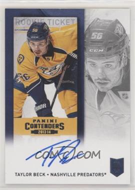2013-14 Panini Playoff Contenders - [Base] #155 - Rookie Ticket - Taylor Beck