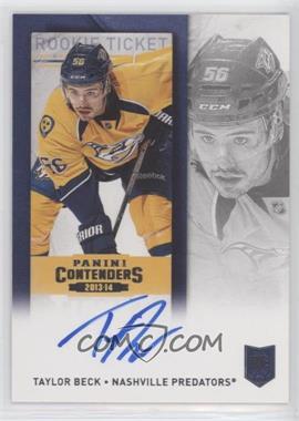 2013-14 Panini Playoff Contenders - [Base] #155 - Rookie Ticket - Taylor Beck