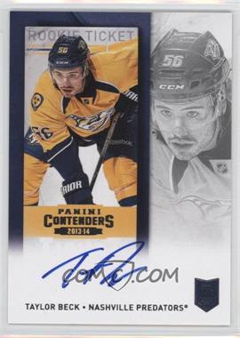 2013-14 Panini Playoff Contenders - [Base] #155 - Rookie Ticket - Taylor Beck