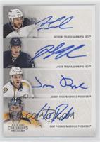 Anthony Peluso, Chet Pickard, Jacob Trouba, Joonas Rask