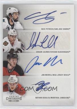 2013-14 Panini Playoff Contenders - Contenders Fours #C4-RK2 - Jon Merrill, Nathan Beaulieu, Nick Petrecki, Shawn Lalonde [EX to NM]