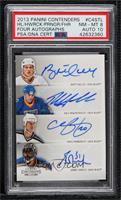 Brett Hull, Chris Pronger, Dale Hawerchuk, Grant Fuhr [PSA 8 NM‑…