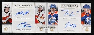 2013-14 Panini Playoff Contenders - Contenders Match Ups #M-CGEG - Curtis Glencross, Jordan Eberle, Mike Cammalleri, Sam Gagner /99