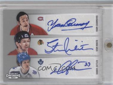 2013-14 Panini Playoff Contenders - Contenders Sixes #C6-OR6 - Darryl Sittler, Mark Messier, Ray Bourque, Stan Mikita, Steve Yzerman, Yvan Cournoyer