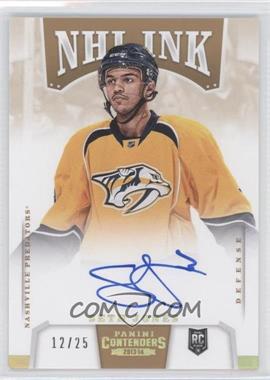 2013-14 Panini Playoff Contenders - NHL Ink - Gold #I-SJ - Seth Jones /25