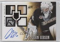 Rookie Patch Autograph - John Gibson [EX to NM] #/3