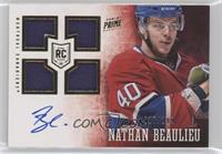 Rookie Patch Autograph - Nathan Beaulieu #/199