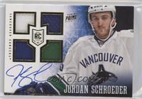 Rookie Patch Autograph - Jordan Schroeder [EX to NM] #/199