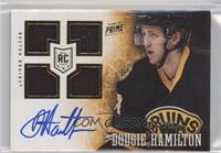 Rookie Patch Autograph - Dougie Hamilton #/199