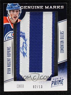 2013-14 Panini Prime - Genuine Marks #GM-RNH - Ryan Nugent-Hopkins /13