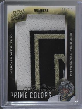 2013-14 Panini Prime - Prime Colors - Numbers #CNM-MF - Marc-Andre Fleury /17