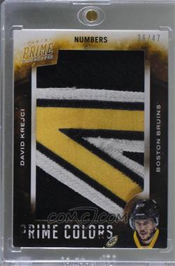 2013-14 Panini Prime - Prime Colors - Numbers #PC-DKR - David Krejci /47