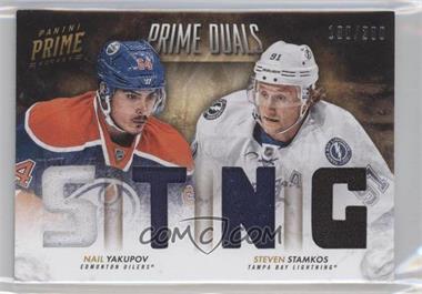 2013-14 Panini Prime - Prime Duals #D-YS - Nail Yakupov, Steven Stamkos /200