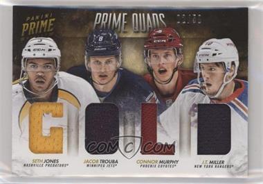 2013-14 Panini Prime - Prime Quads #Q-GOLD - Connor Murphy, J.T. Miller, Jacob Trouba, Seth Jones /50 [EX to NM]