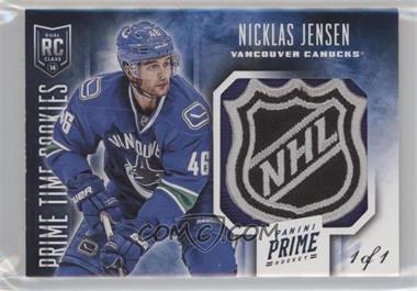 2013-14 Panini Prime - Prime Time Rookies - Shield #RK-NJ - Nicklas Jensen /1