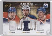 Nail Yakupov, Mark Arcobello, Justin Schultz #/100